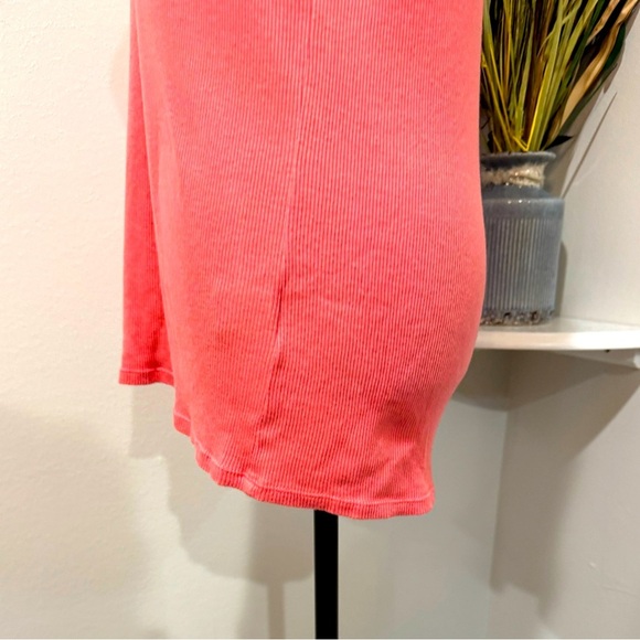 August Silk Cotton Orange Lace Trim Tank Top size Large - Picture 5 of 9